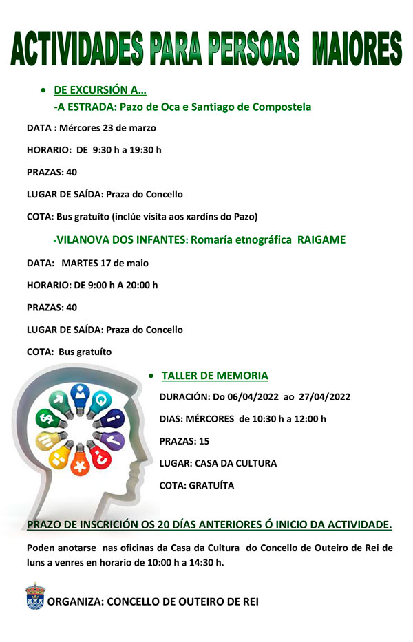 actividades maiores