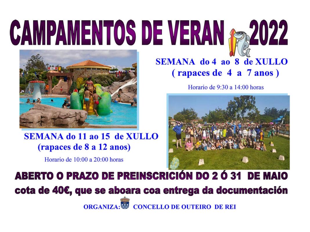 Cartel Campamentos de verán 2022