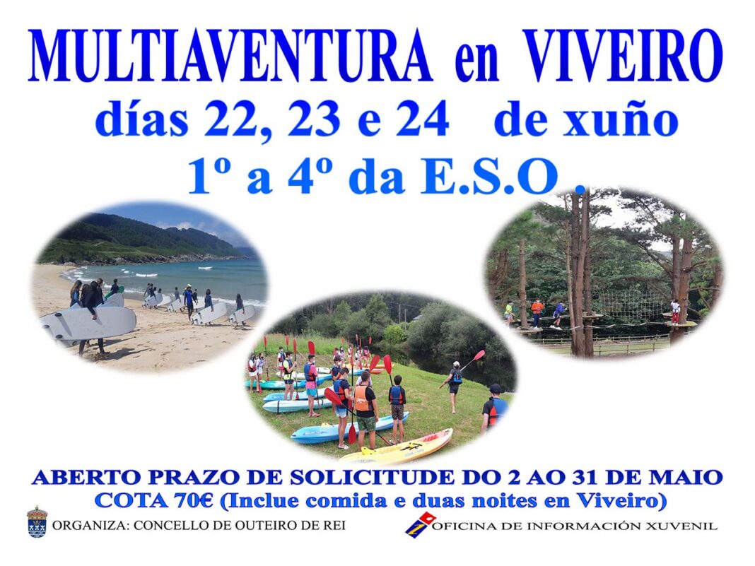 Cartel Multivaventura en Viveiro