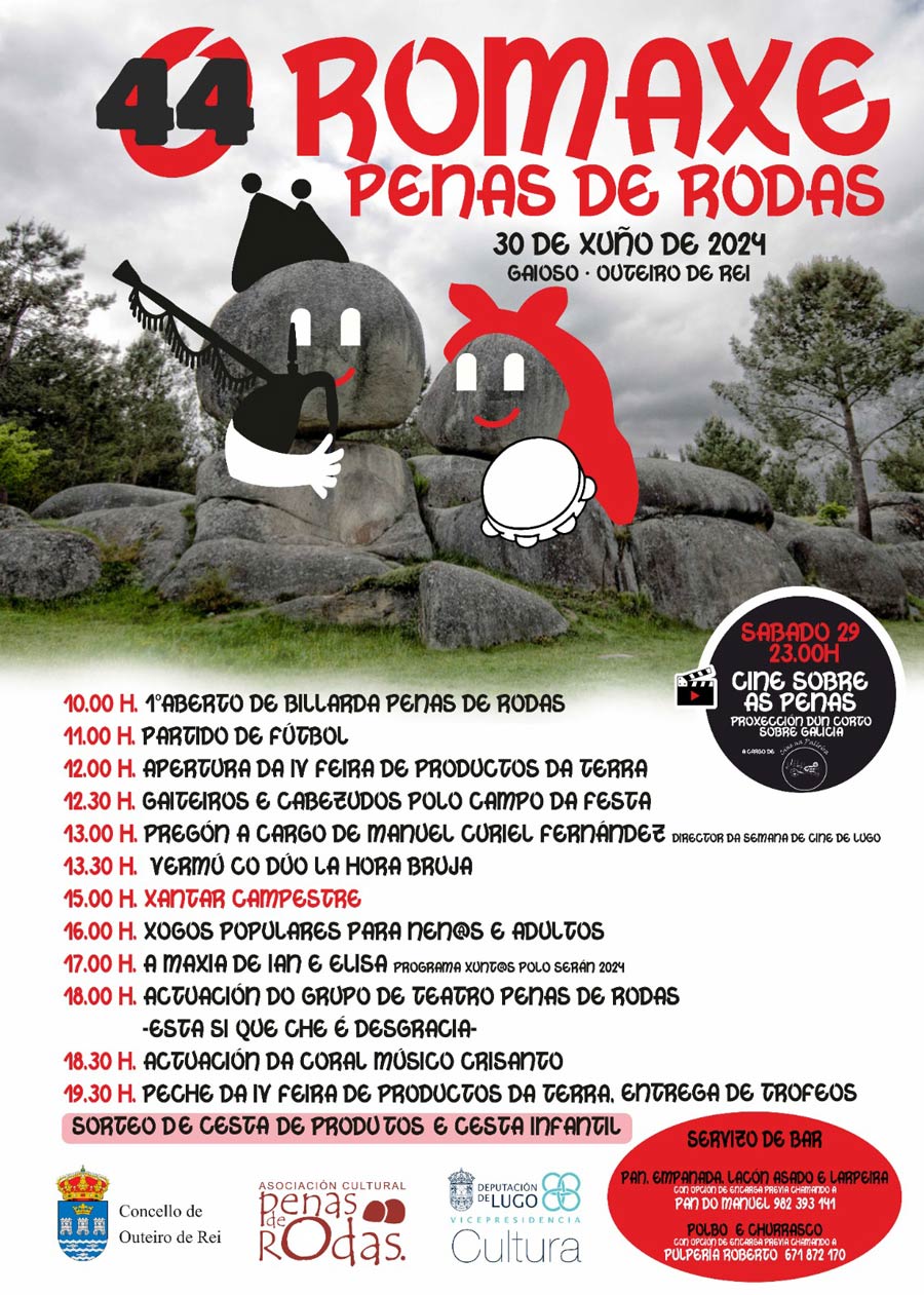 Cartel da 44 ROMAXE PENAS DE RODAS