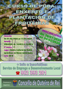 Cartel do Curso de Poda 2026