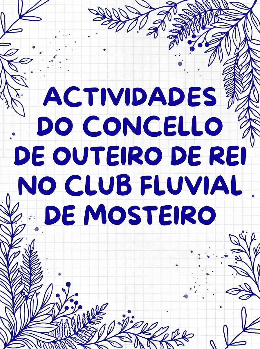Actividades do Concello de Outeiro de Rei no Club Fluvial de Mosteiro